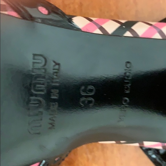 Miu Miu plaid heels worn less than 3 times size 36 - Picture 4 of 6